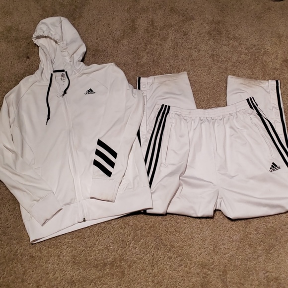 all white adidas jumpsuit